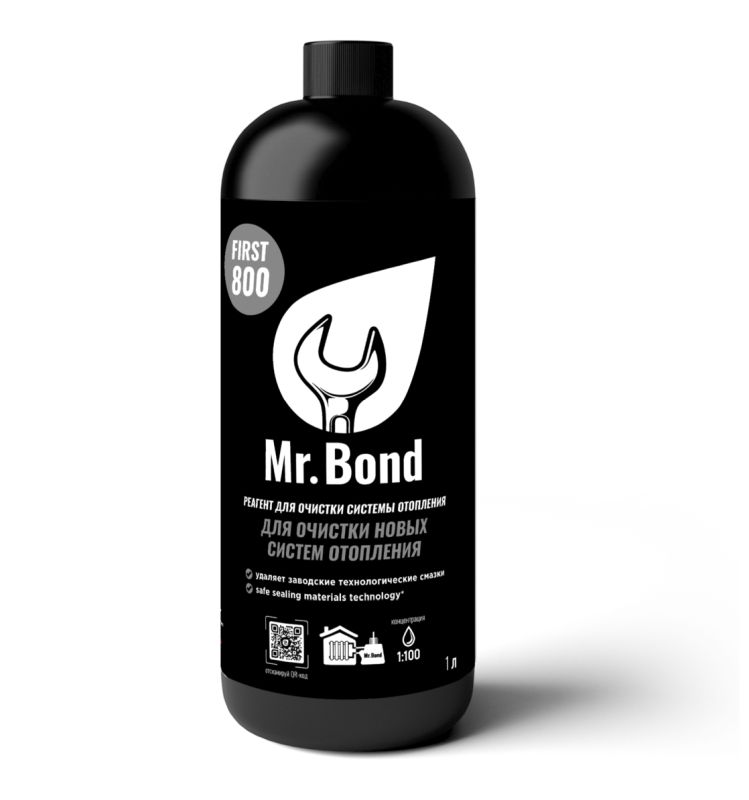 Реагент для очистки новых систем отопления Mr.Bond® First 800 (1л)