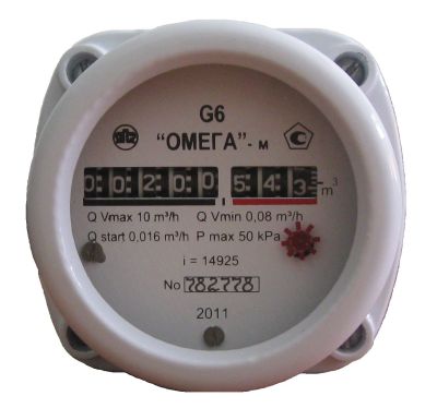 Счетчик газа ОМЕГА G10 (002-00) сварка