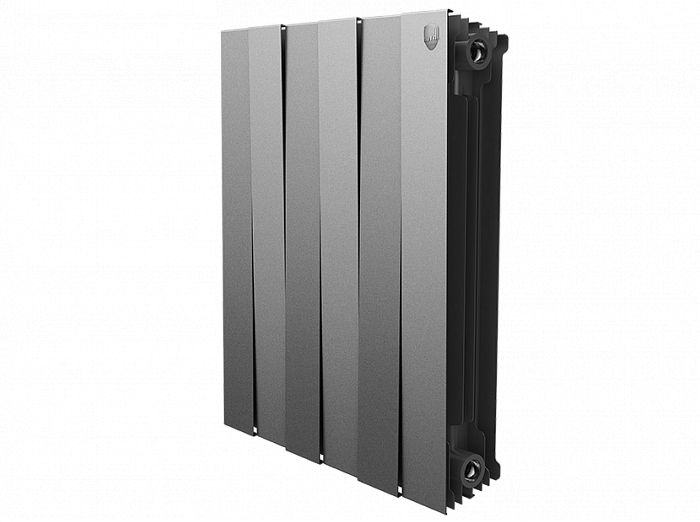 Радиатор биметаллический Royal Thermo PianoForte 500 Silver Satin,  8 секций