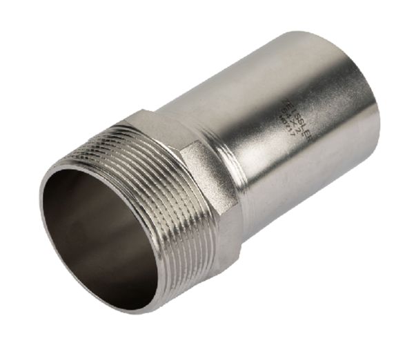 Пресс-вставка переходная из нержавеющей стали 35х1 1/4” НР Zeissler