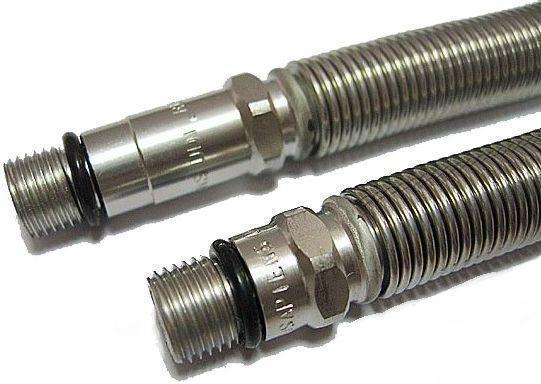 Гибкая подводка для смесителя сильфонная 1/2” 0,6 м (пара)