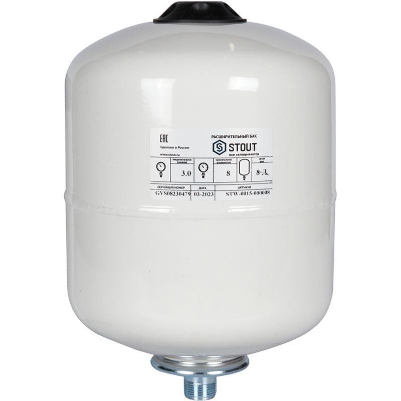 Расширительный бак Stout STW-0015 для ГВС 8л