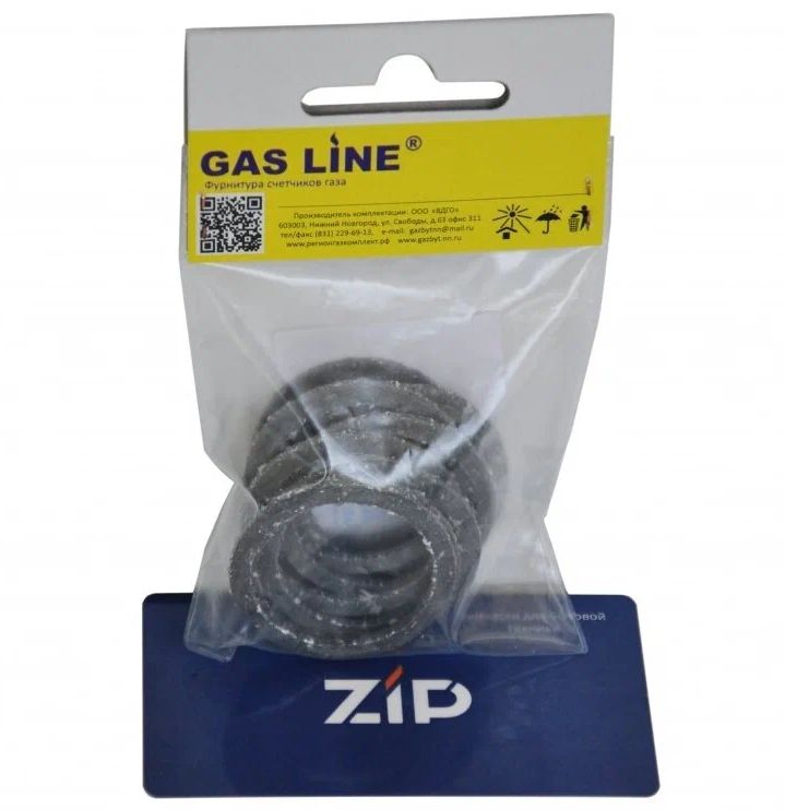 Набор прокладок счетчика газа Газдевайс, Эльстер с резьбой 1 1/4” (37*30*2мм) паронит (10шт.)