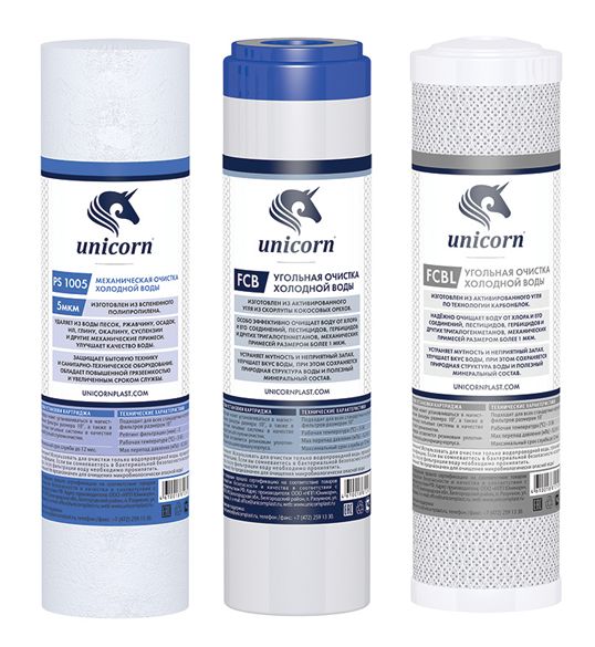 Комплект картриджей для фильтров FPS 3 (улучшенная очистка), Unicorn (K-CB) 