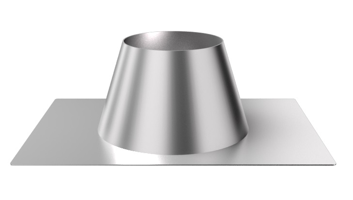 Крышная разделка прямая 200 (430/0,5) нержавеющая сталь Ferrum