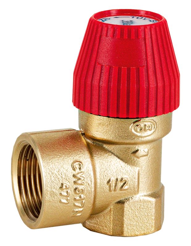 Клапан предохранительный для отопления SVS 1/2”x3/4” (3 бара) (477.132) Stout