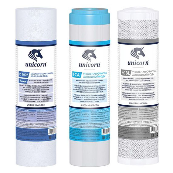 Комплект картриджей для фильтров FPS 3 (стандартная очистка), Unicorn (K-CA)