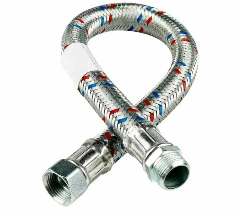 Гибкая подводка для воды Гигант  1/2” г/ш 1,2м