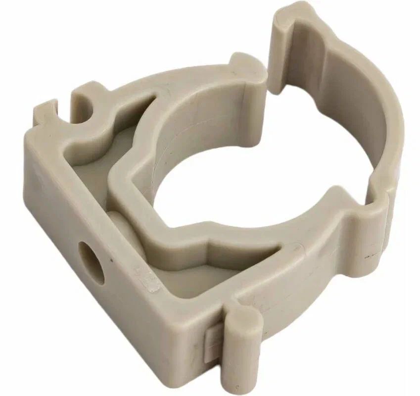 Опора для труб 32/34 с защёлкой полипропиленовая серая