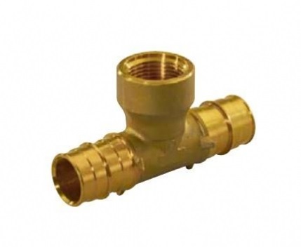 Тройник Q&E DRZ-латунь 16х1/2”х16 ВР Uponor
