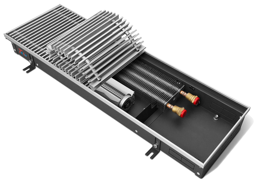 Внутрипольный конвектор с принудительной конвекцией Techno Vent KVZV 420-105- 800