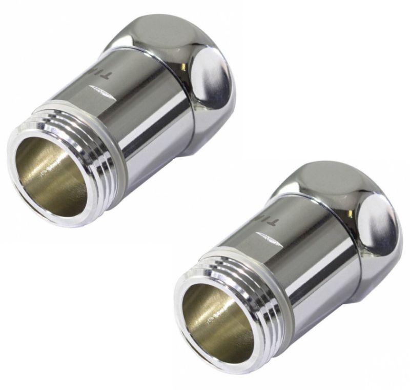 Соединение прямое для полотенцесушителей 3/4”х3/4” г/ш (хром)