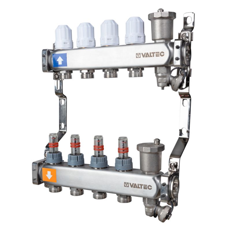 Коллекторная группа с расходомерами 12 выходов Valtec VTc.579