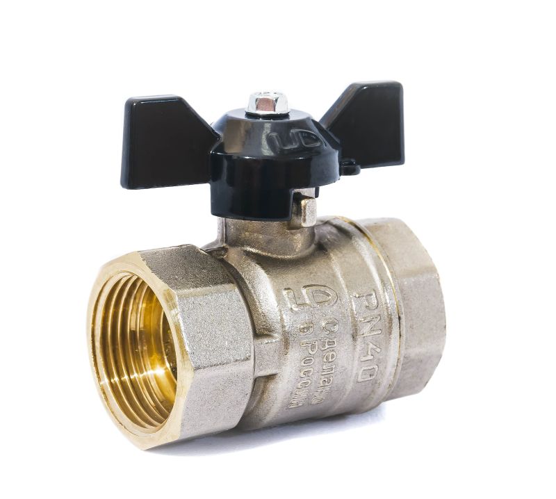 Кран шаровой   1/2” г/г, бабочка LD Pride 47.15.В-В.Б