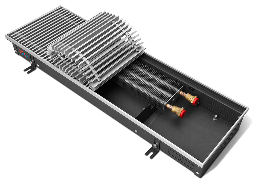 Конвектор внутрипольный с естественной конвекцией Techno Usual KVZ 250-140-4600