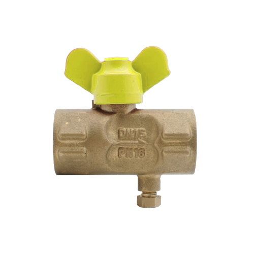 Кран для манометра газовый с краном Маевского 11Б27пМ.01, G1/2”-М20х1,5 PN 16 бабочка