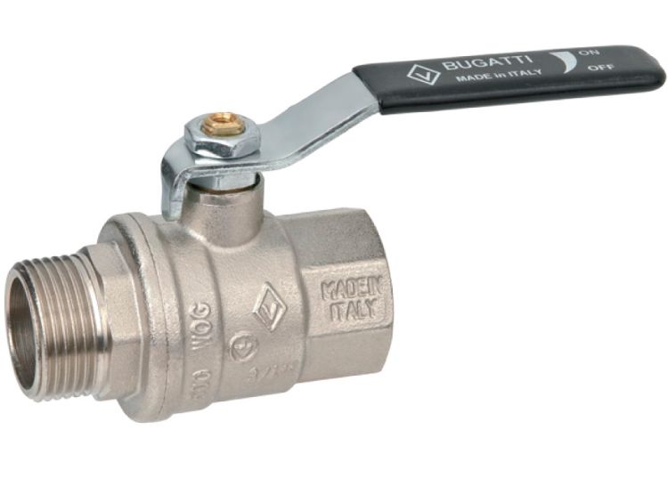 Кран шаровой 1 1/2” г/ш рычаг сталь Bugatti 306