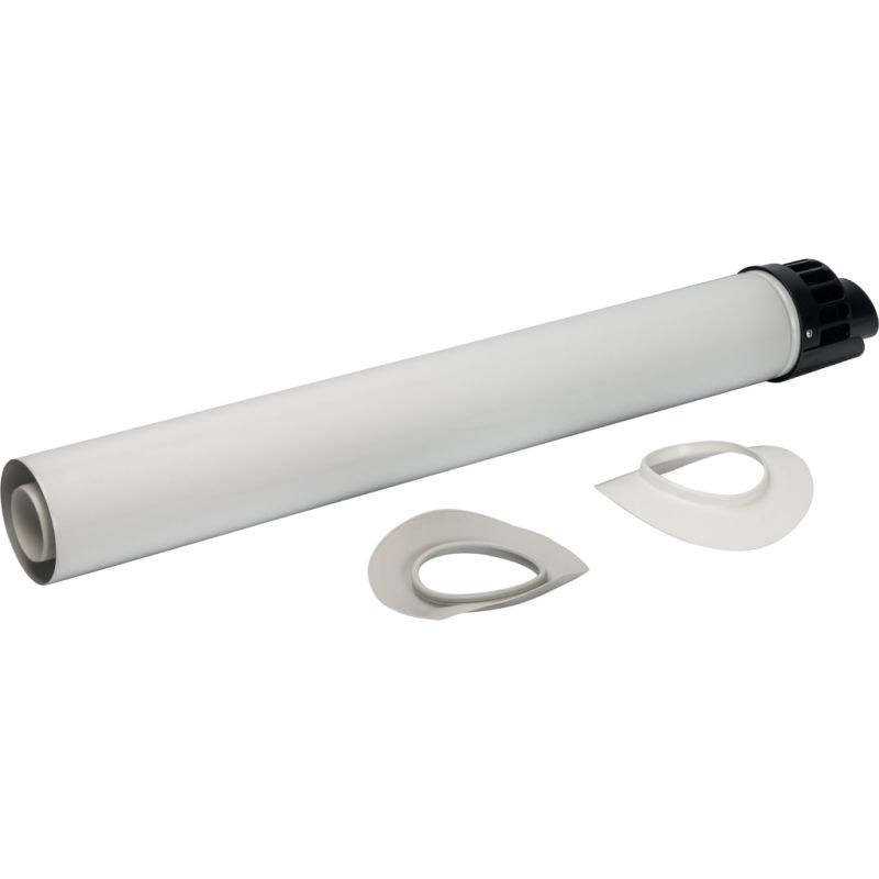 Конденсационный участок прохода через стену с манжетами и оголовком 854мм DN60/100 м/п PP-FE Stout