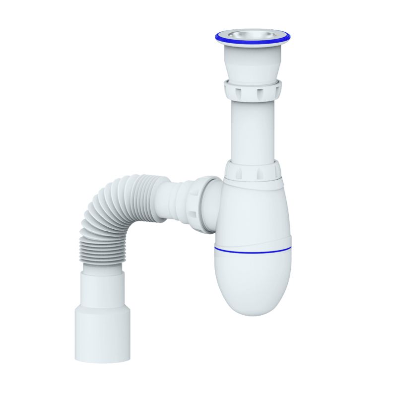 Сифон 1 1/2”х40 с гофрой 40х40/50 Unicorn В220