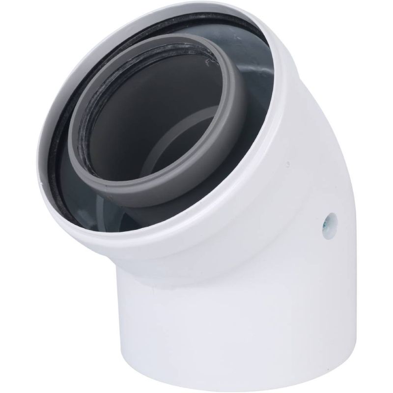 Коаксиальный отвод 45° DN 80/125, HT Baxi