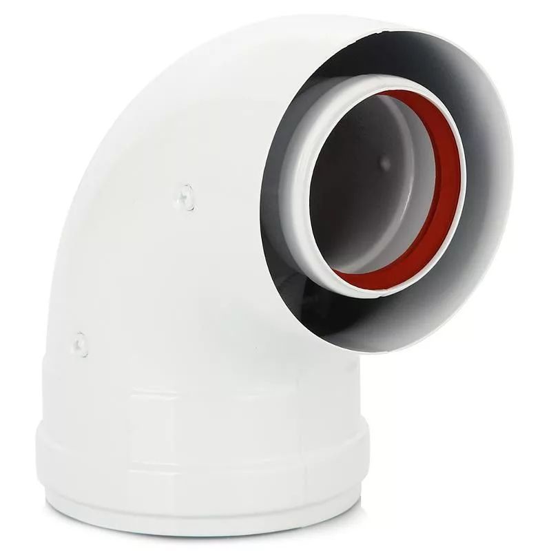 Коаксиальный отвод 90° DN 60/100, без муфты Baxi