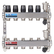 Коллекторная группа без расходомеров  5 выходов (нерж. сталь) TIM