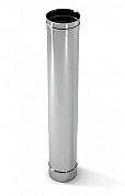 Дымоход 130 (430/0,5), L=1м, нержавеющая сталь
