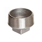 Заглушка нержавеющая 1 1/2” НР AISI 304