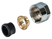 Евроконус TR91/АС 15(1,0)x3/4”EK для медных труб, хром Luxor