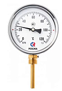 Термометр биметаллический БТ-52.211, DN 100, 0...+100°C, L=64х6мм, М20х1,5 Росма