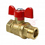 Кран шаровой  3/4” г/ш, бабочка 11Б27фт1М Valfex