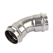 Пресс-угольник двухраструбный из нержавеющей стали 45° 28 Zeissler