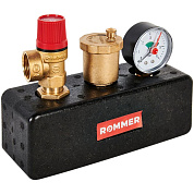 Группа безопасности котла 1” 3 бар (до 50кВт) в теплоизоляции Rommer
