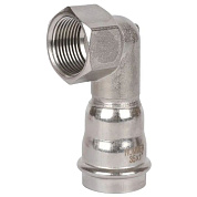 Угольник-переходник прессовой из нерж. стали 28х3/4” ВР Rommer