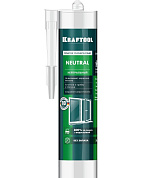 Герметик силиконовый нейтральный белый Kraftool (300мл)