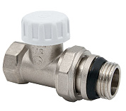 Клапан настроечный для радиатора прямой 1/2” с уплотнением Aqualink