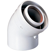 Коаксиальный отвод 45° DN 60/100 Baxi
