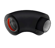 Колено промежуточное 90⁰ Ø60/100мм Black Silk (чёрное) DR thermo