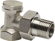 Клапан запорный для радиатора угловой 1/2” Aqualink