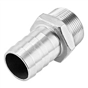 Штуцер для шланга нержавеющий  3/4”x18 НР (AISI 304)