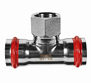 Тройник-переходник прессовый из нержавеющей стали 18х1/2” ВР Rommer