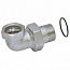 Американка угловая   3/4” г/ш (никель) o-ring кольцо Uni-Fitt