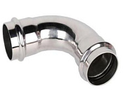 Пресс-угольник двухраструбный из нержавеющей стали 90° 28 Zeissler