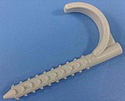 Фиксатор для труб 20 забивной серый