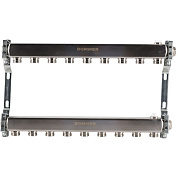 Коллектор для радиаторной разводки  9 выходов (нерж. сталь) Rommer