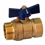 Кран шаровой  1" г/ш бабочка ZOX