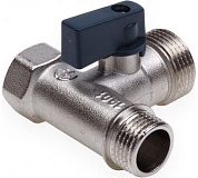 Кран шаровой трёхпроходной 1/2”х3/4”х1/2” г/ш/ш Aqualink