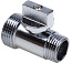 Кран шаровой мини 1/2”х3/4” ш/ш (хром) Aqualink