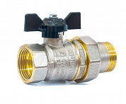 Кран шаровой с американкой 1” бабочка LD Pride 47.25.В-ГШ.Б